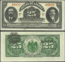 *25 Centavos Mexiko 1915 PS1069 UNC El Estado de Sonora - Kliknutím na obrázok zatvorte -